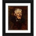 thumbnail image 1 of Joseph Frank Currier 20x24 Black Ornate Framed Double Matted Museum Art Print Titled: Study of an Old Man (1878), 1 of 5