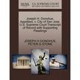 thumbnail image 1 of Joseph H. Donohue, Appellant, V. City of San Jose. U.S. Supreme Court Transcript of Record with Supporting Pleadings (Paperback), 1 of 1