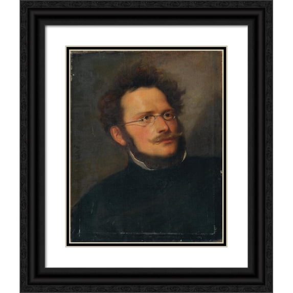 Joseph Hasslwander 12x14 Black Ornate Wood Framed Double Matted Museum Art Print Titled: The Malfl Henrich Splendor