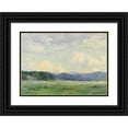 thumbnail image 1 of Joseph Henry Sharp 24x18 Black Ornate Framed Double Matted Museum Art Print Titled: Taos Landscape (circa 1914), 1 of 5