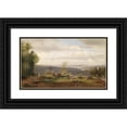 thumbnail image 1 of Joseph Holzer 24x16 Black Ornate Framed Double Matted Museum Art Print Titled: Motif from the Wienerwald, 1 of 5