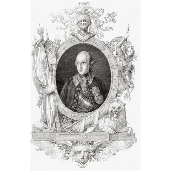Joseph Ii, 1741-1790 Holy Roman Emperor 1765-90, King of Bohemia & Hungary 1780-90 From Histoire De La Revolution Francaise by Louis Blanc Poster Print, 12 x 19