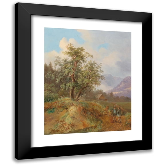 Joseph Jonas 12x14 Black Modern Framed Museum Art Print Titled - In Conversation