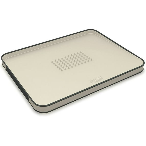 Joseph Joseph 60007 Cut and Carve Plus Multi-Function Chopping Board, Large, Putty