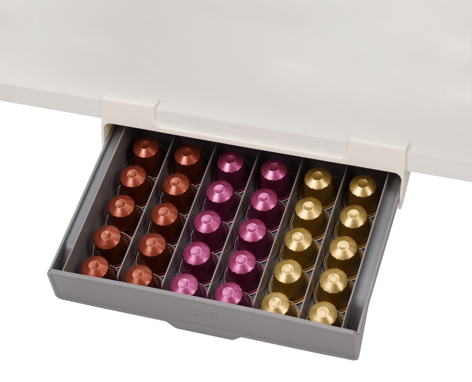 Joseph Joseph CupboardStore UnderShelf SpaceSaving Coffee Pod Drawer