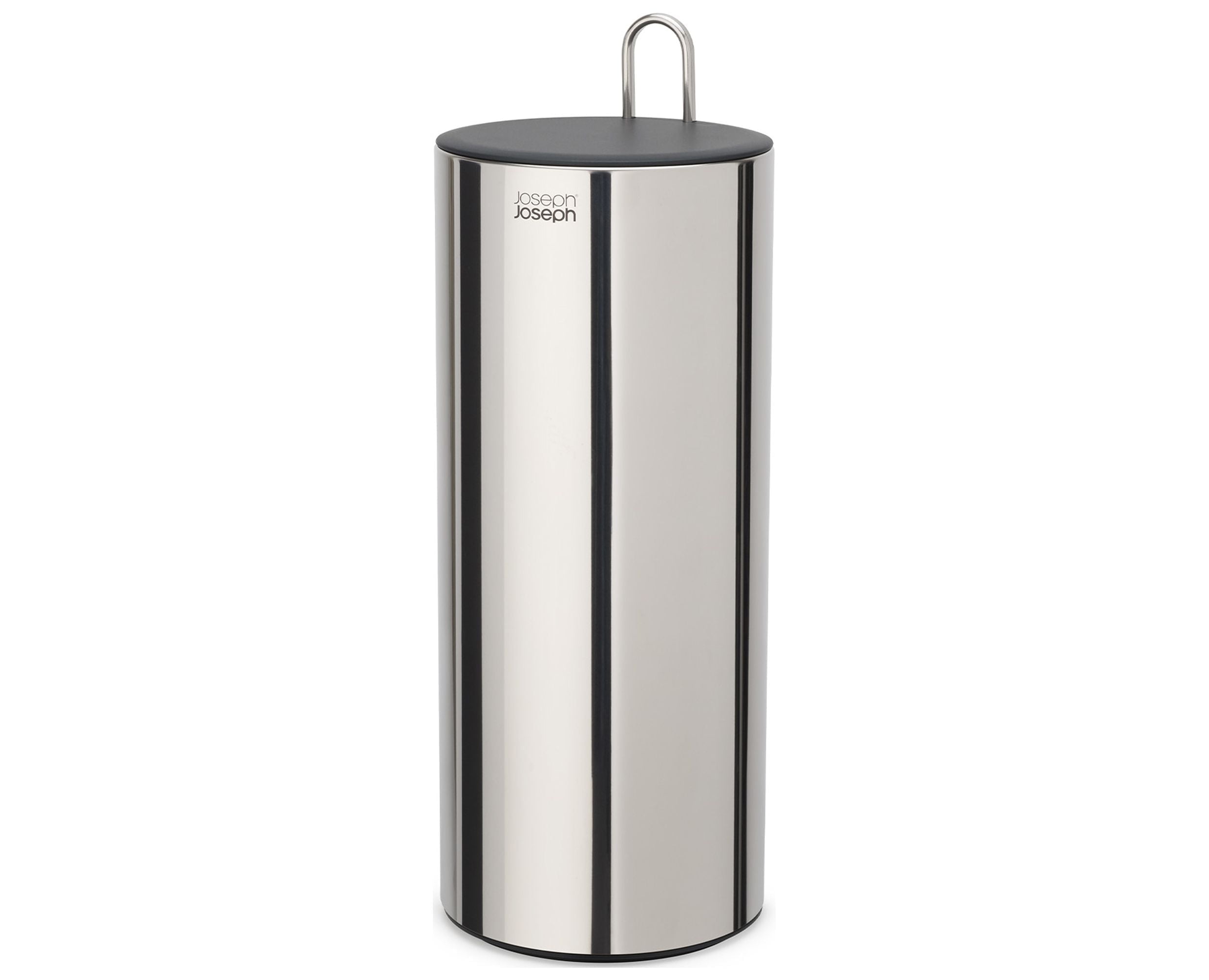 Joseph Joseph Stainless Steel Concealed Toilet Paper Holder with Lid