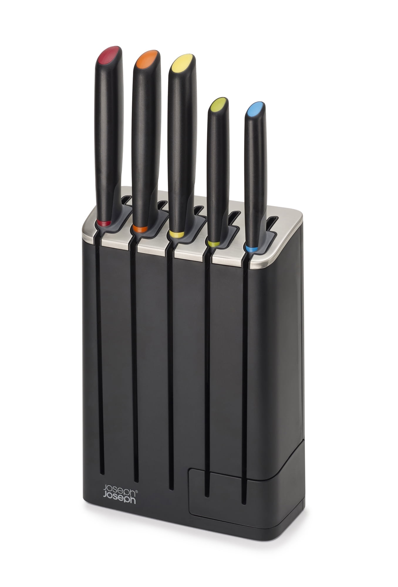 Joseph Joseph Joseph Joseph Elevate SlimBlock 5-Piece Knife Set and Sharpener