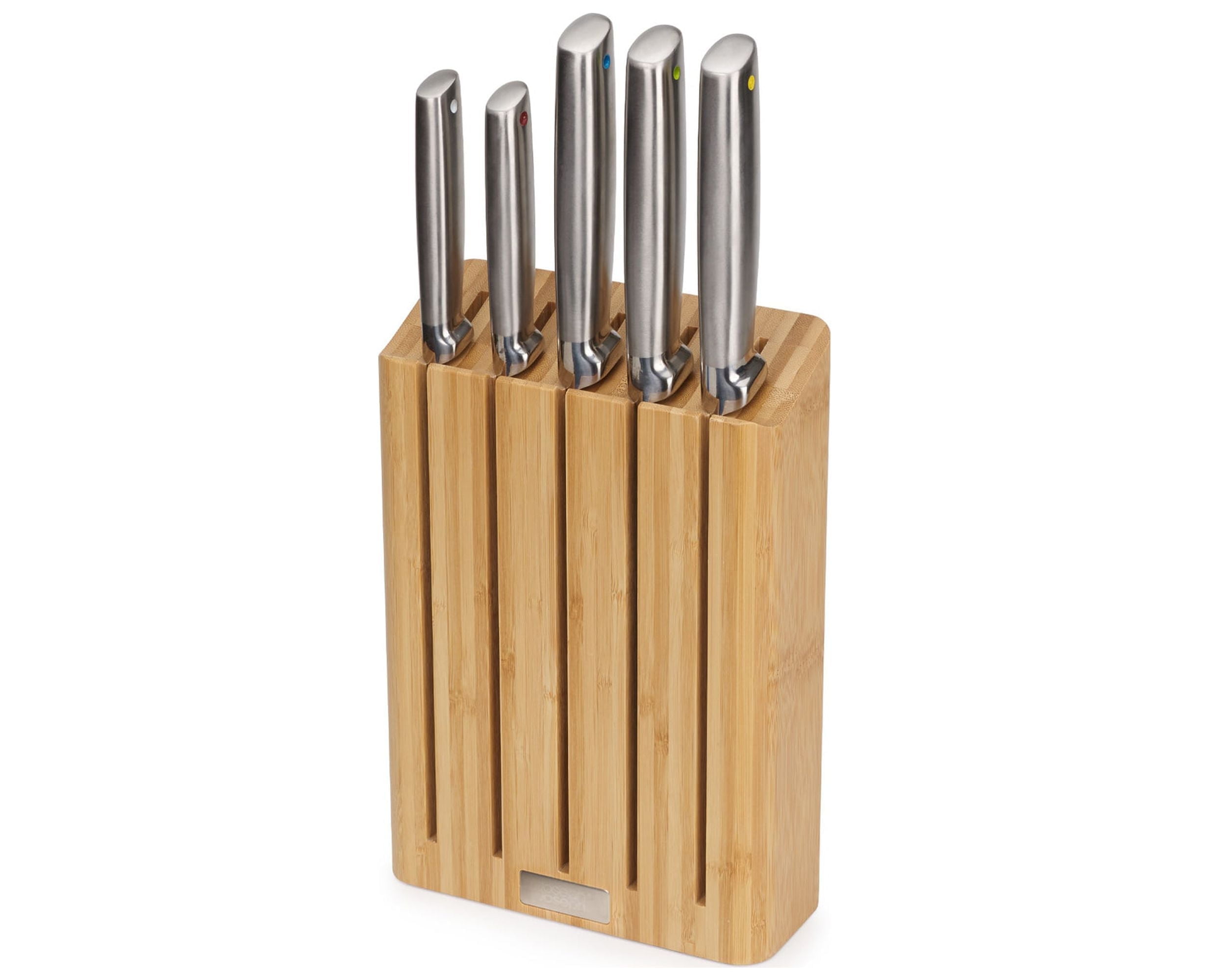 Joseph Joseph Joseph Joseph Elevate™ Steel 5-Piece Knife Set with Bamboo Block