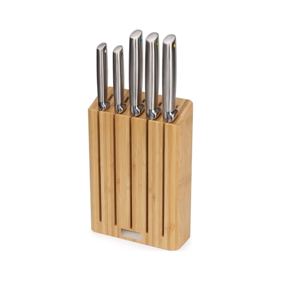 Joseph Joseph Elevate Steel 5-piece Knife Set with Bamboo Block