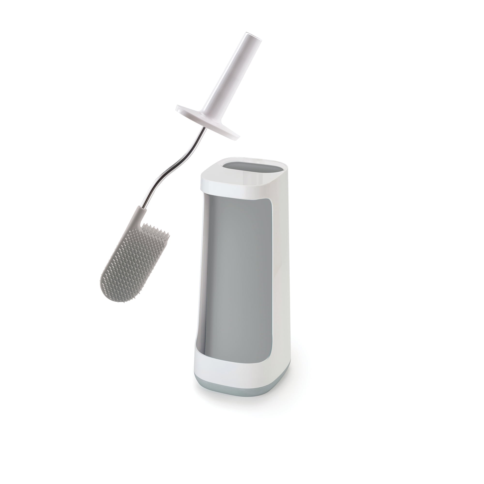 Joseph Joseph Flex Plus Toilet Brush with storage bay - Grey/White
