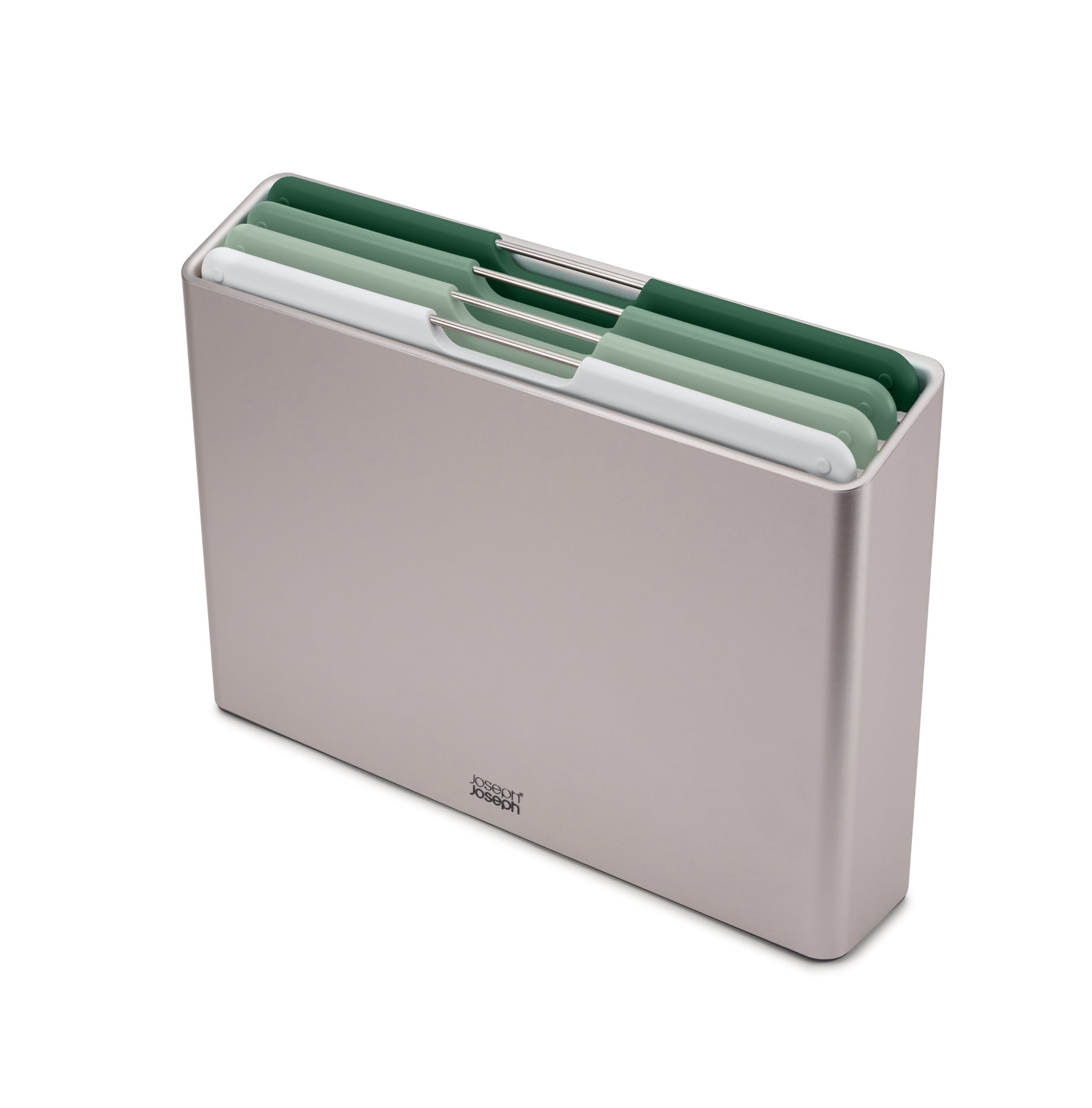 Sage Green Flexible Plastic Rectangular Cutting Board Set with Storage Case