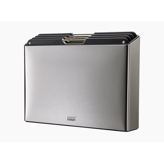 Joseph Joseph Folio Steel 4-Piece Cutting Board Set with Stainless Steel Case