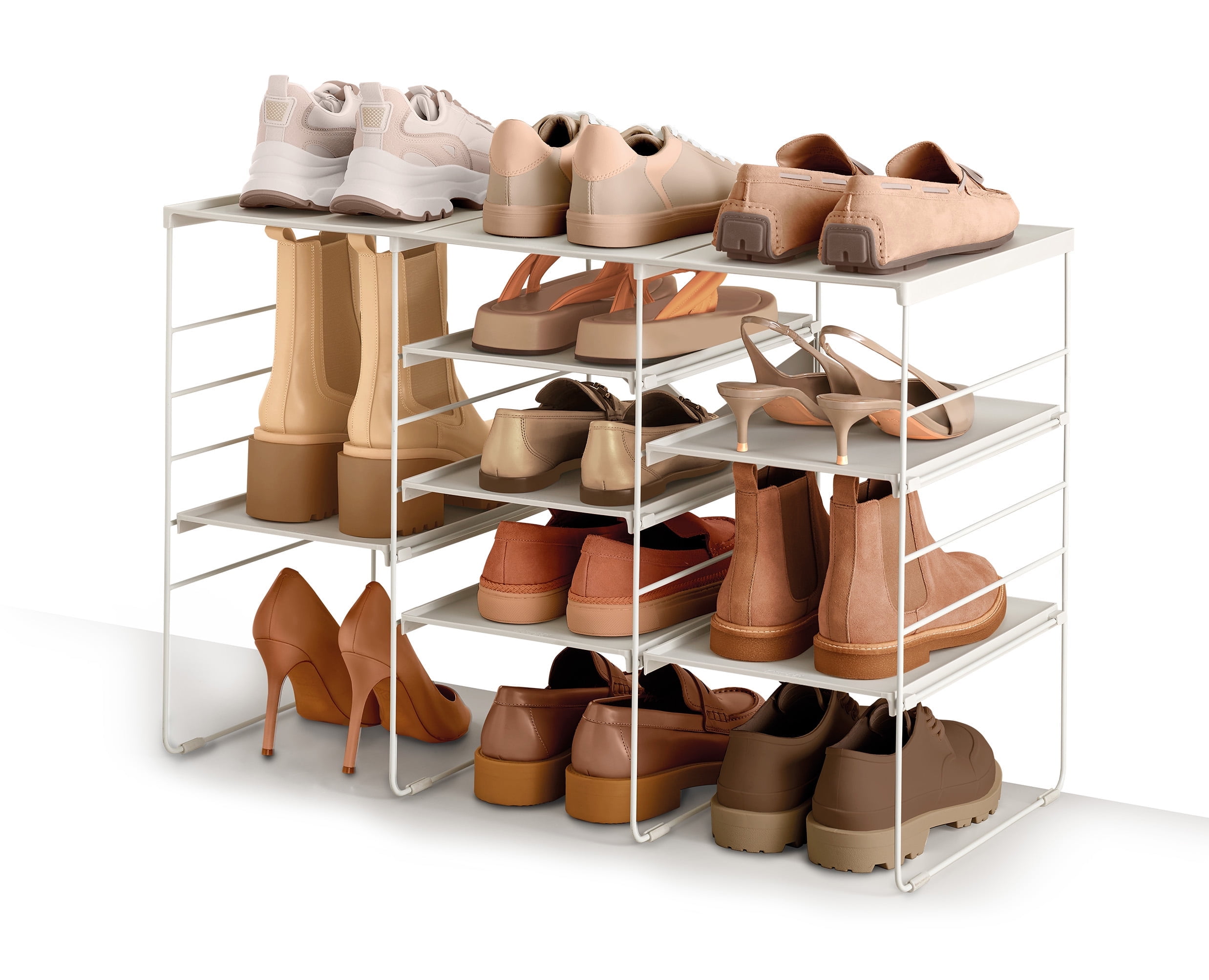 Joseph Joseph Level Adjustable Shoe Rack - Stores 12 Pairs