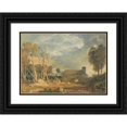 thumbnail image 1 of Joseph Mallord William Turner 14x11 Black Ornate Wood Framed Double Matted Museum Art Print Titled: Ingleborough from Chapel-Le-Dale (Between 1810 and 1815), 1 of 5