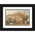thumbnail image 1 of Joseph Mallord William Turner 14x11 Black Ornate Wood Framed Double Matted Museum Art Print Titled: Steeton Manor House, Near Farnley (Between 1815 and 1818), 1 of 5