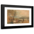 thumbnail image 1 of Joseph Mallord William Turner 24x17 Black Modern Framed Museum Art Print Titled - Lulworth Castle, Dorset (ca. 1820), 1 of 5