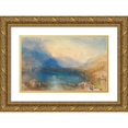 thumbnail image 1 of Joseph Mallord William Turner 24x17 Gold Ornate Framed and Double Matted Museum Art Print Titled - The Lake of Zug (1843), 1 of 4