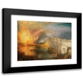 thumbnail image 1 of Joseph Mallord William Turner 24x19 Black Modern Framed Museum Art Print Titled - The Burning of the Houses of Lords and Commons, October 16, 1834, 1 of 5