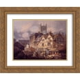 thumbnail image 1 of Joseph Mallord William Turner 2x Matted 24x20 Gold Ornate Framed Art Print 'Woolverhampton, Staffordshire', 1 of 2