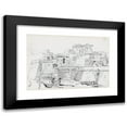 thumbnail image 1 of Joseph-Marie Vien 24x18 Black Modern Framed Museum Art Print Titled - A Fortified Town in Italy (1744-1750), 1 of 5