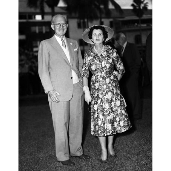 Joseph P. Kennedy And Wife Rose At Hialeah Park Opening History (24 x 36)