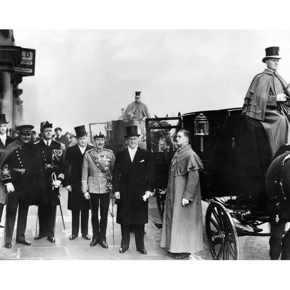Joseph P. Kennedy Arrives At Buckingham Palace To Present His Credentials As Us Ambassador To The Britain. Mr. Kennedy Declined To Wear The Traditional Knee Breeches. L-R Lt. Col. Raymond Lee History