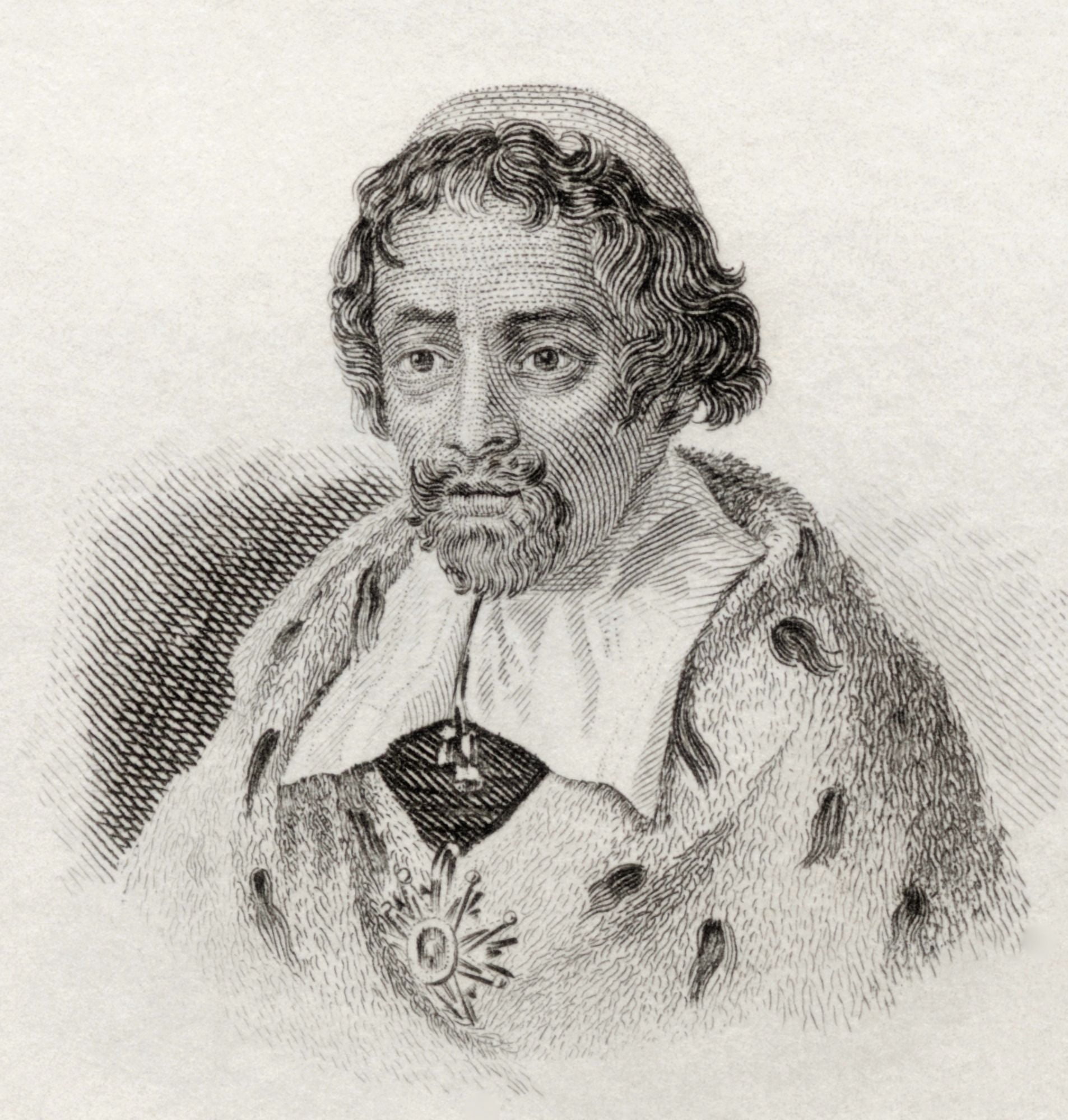 Joseph Pitton De Tournefort 1656 To 1708 French Botanist From Crabbs Historical Dictionary Published 1825 Canvas Art - Ken Welsh Design Pics (28 x 30)