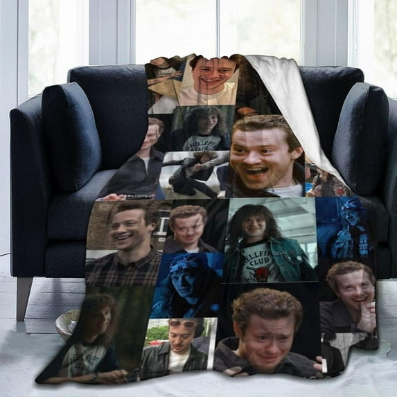 Joseph Quinn Blanket Anti-Pilling Throw Blanket Plush Blanket Lightweight & Ultra-Soft, Warm & Comfy Flannel Fleece Blanket for Couch, Bed, Sofa, 40x50