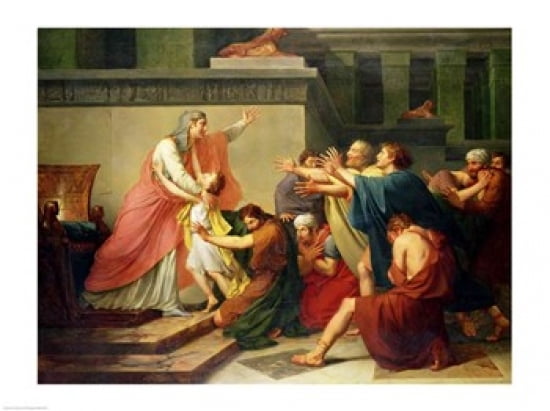 Joseph Recognised by his Brothers Canvas Art - Francois Gerard (36 x 24)