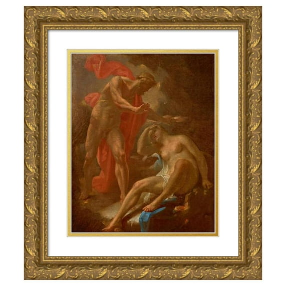 Joseph Redl 20x24 Gold Ornate Framed and Double Matted Museum Art Print Titled - Jupiter and Semele