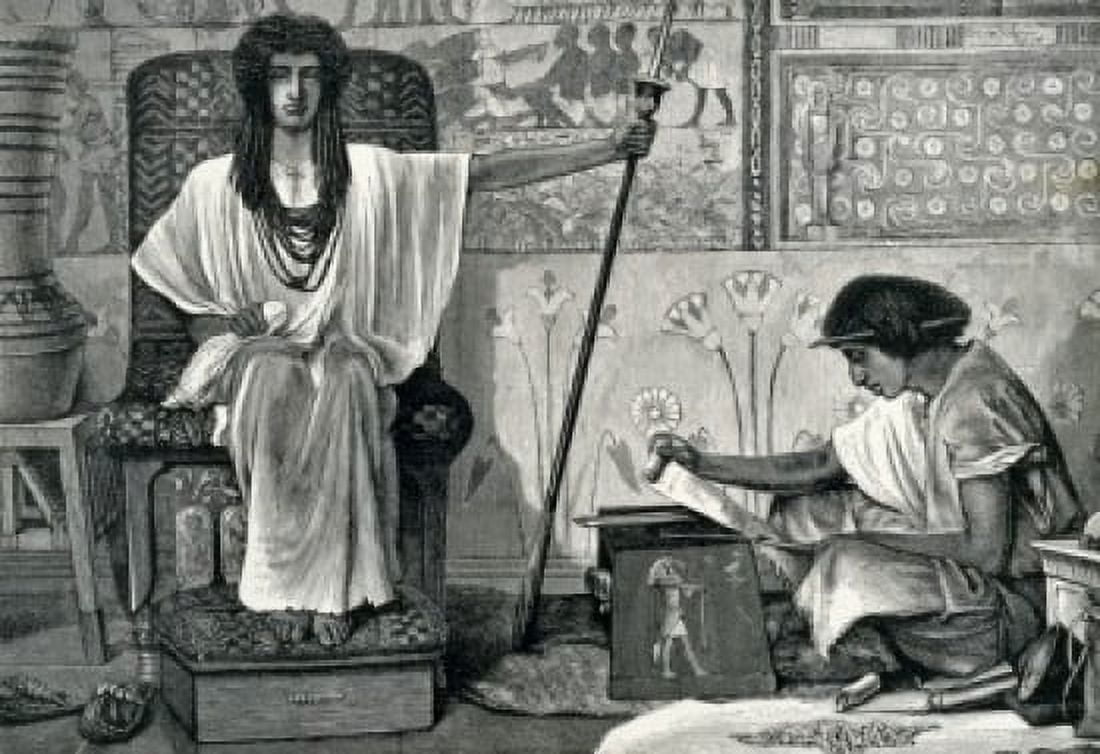 Joseph Reorganizes Egypt by Lawrence Alma-Tadema (1836-1912) Canvas Art - Lawrence Alma-Tadema (18 x 24)