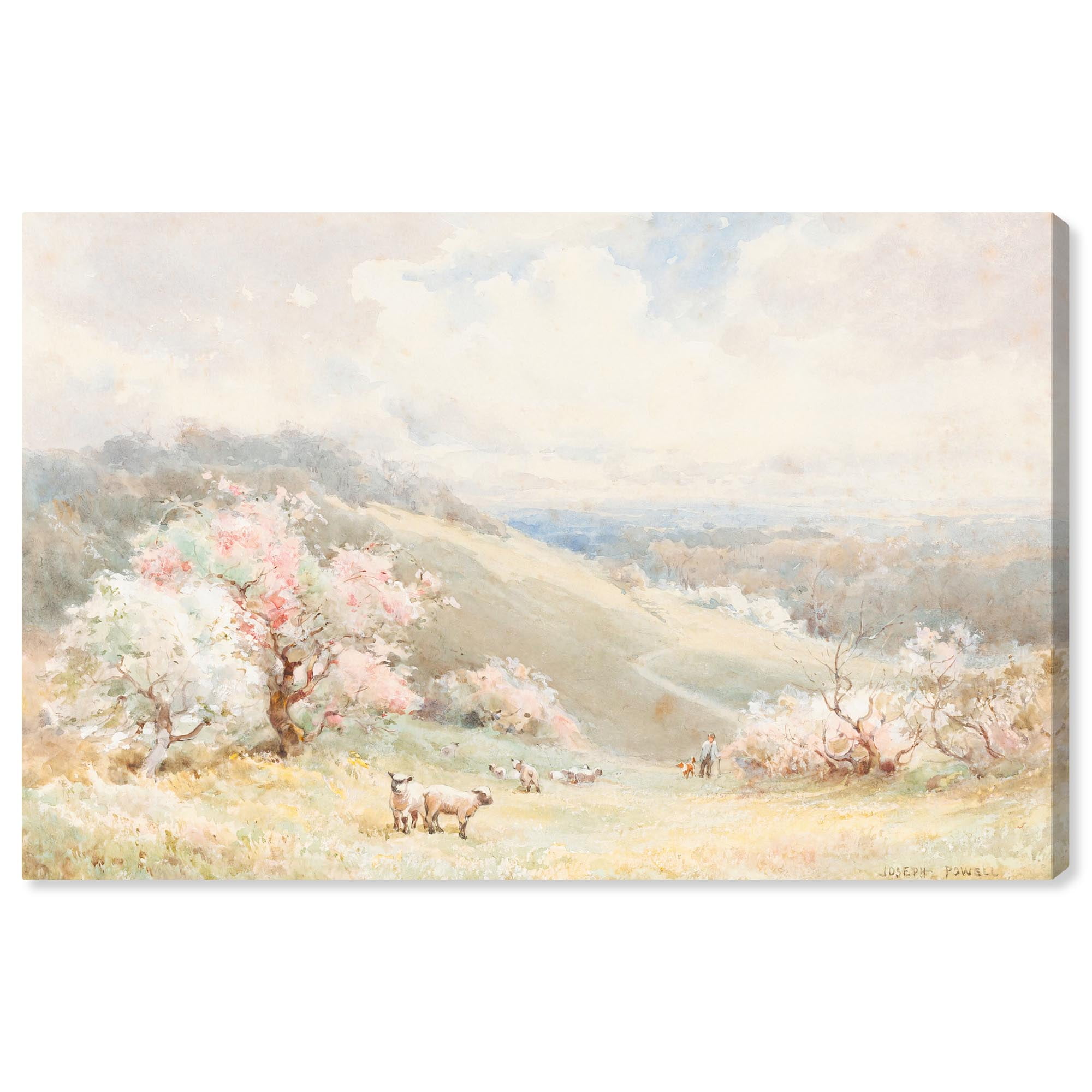 Joseph Rubens Powell Spring Wrapped Canvas Landscape Art Print