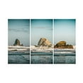 thumbnail image 1 of Joseph S Giacalone 'Sea Stacks Northern Triptych' Canvas Art, 1 of 3