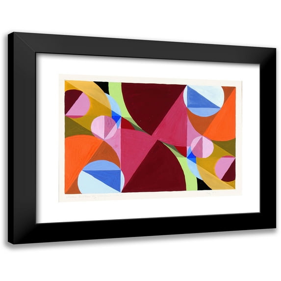 Joseph Schillinger 14x11 Black Modern Framed Museum Art Print Titled - Broken by Perpendulars Area (ca. 1934)