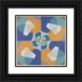thumbnail image 1 of Joseph Schillinger 15x15 Black Ornate Wood Framed Double Matted Museum Art Print Titled - Green Squares (ca. 1934), 1 of 5