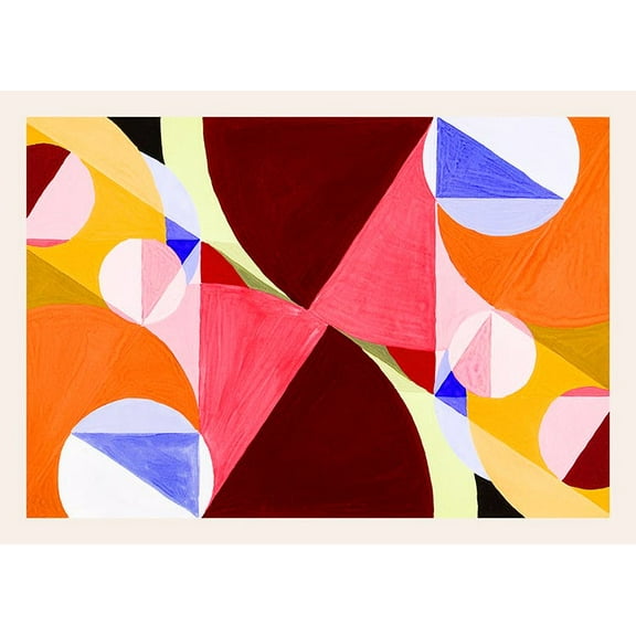 Joseph Schillinger - Area Broken By Perpendiculars Print Wall Art, Modern Wall Decor For Living Room Bedroom, 8x12 UNFRAMED