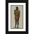 thumbnail image 1 of Joseph Selleny 11x18 Black Ornate Wood Framed Double Matted Museum Art Print Titled - Native of New Caledonia (1859), 1 of 5