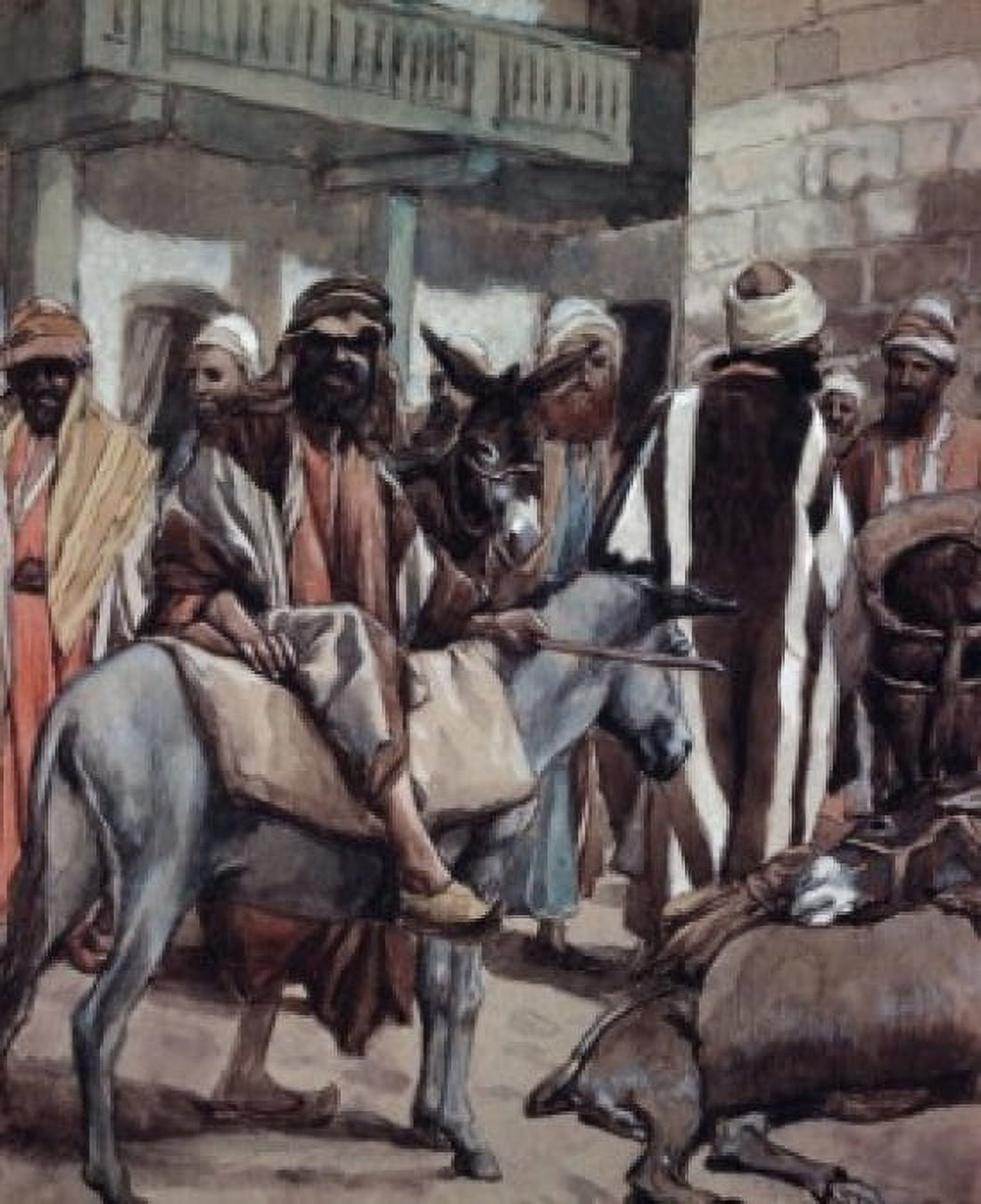 Joseph Sends his Brethren Away with Full Sacks James Tissot (1836-1902 French) Jewish Museum New York City Canvas Art - James Tissot (24 x 36)