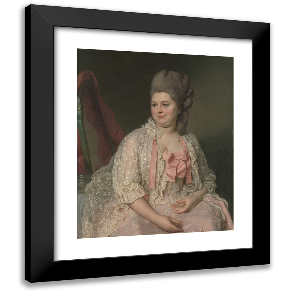 Joseph Siffred Duplessis 20x24 Black Modern Framed Museum Art