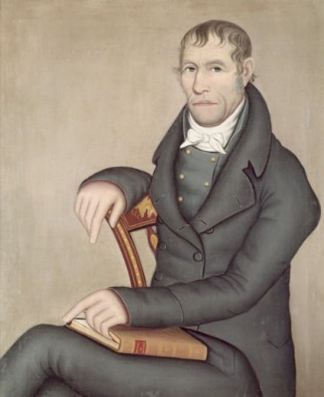 Joseph Slade by Ammi Phillips 17878-1865 Canvas Art - Ammi Phillips (18 x 24)
