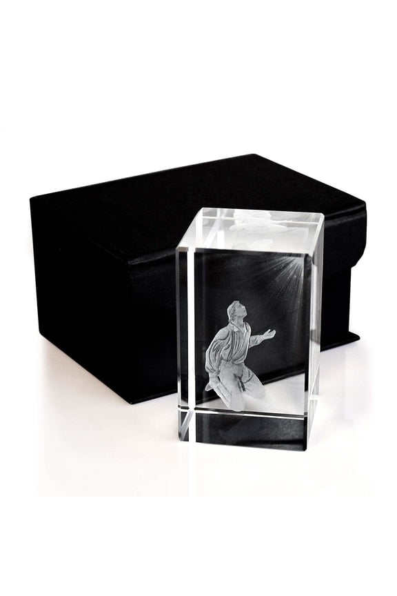 Joseph Smith 1st Vision Laser Engraved Crystal Cube by Ringmasters