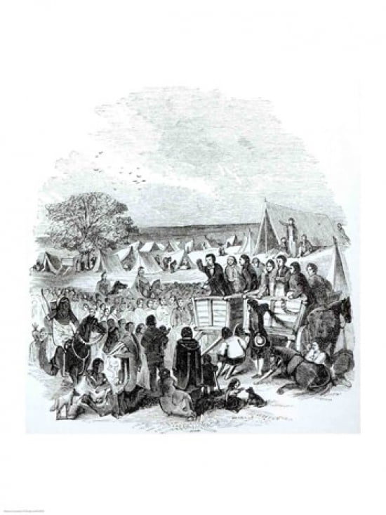 Joseph Smith Preaching in the Wilderness Canvas Art - (24 x 36)