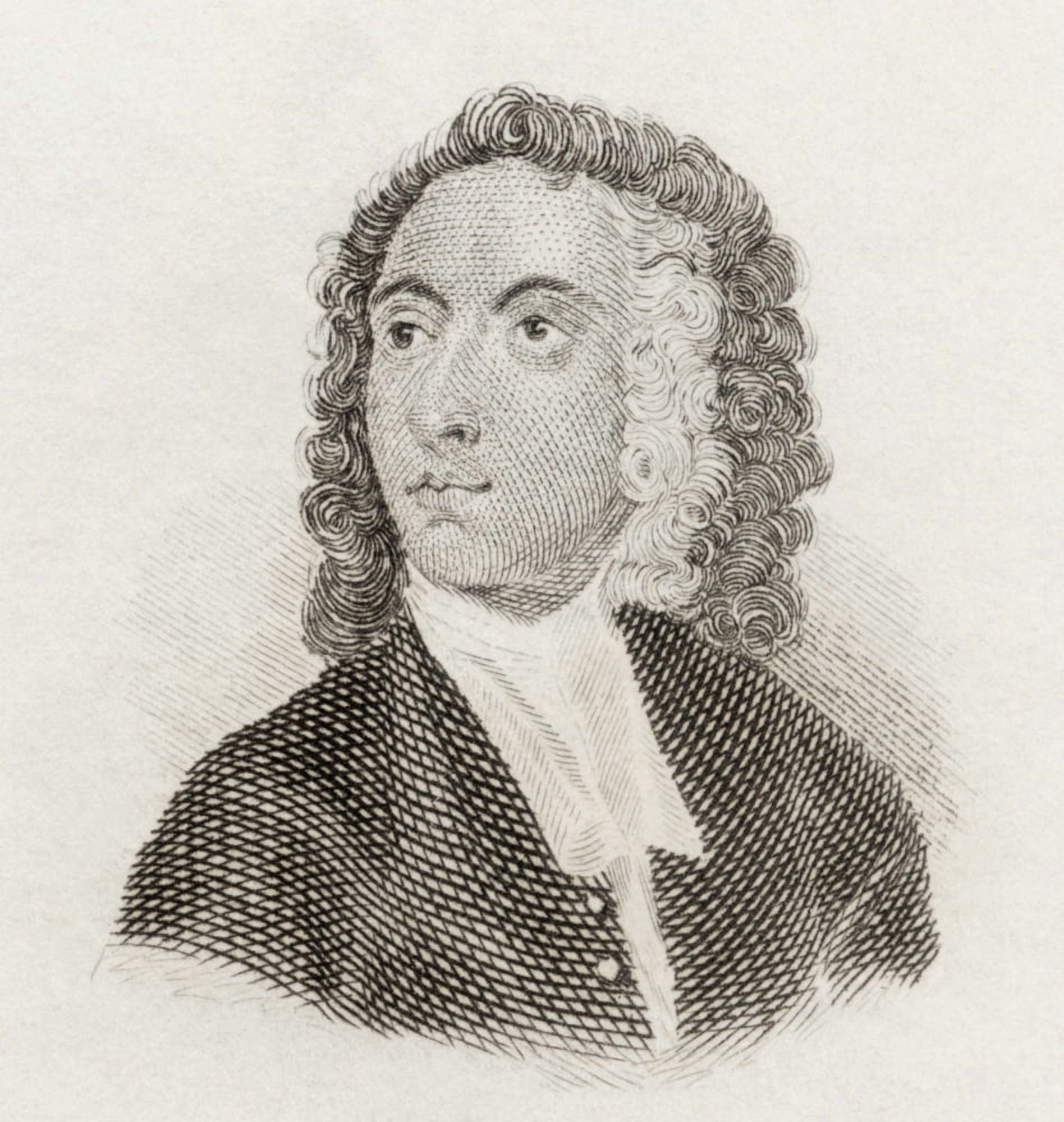 Joseph Spence 1699 To 1768 English Historian Literary Scholar And Anecdotist From Crabbs Historical Dictionary Published 1825 Canvas Art - Ken Welsh Design Pics (28 x 30)
