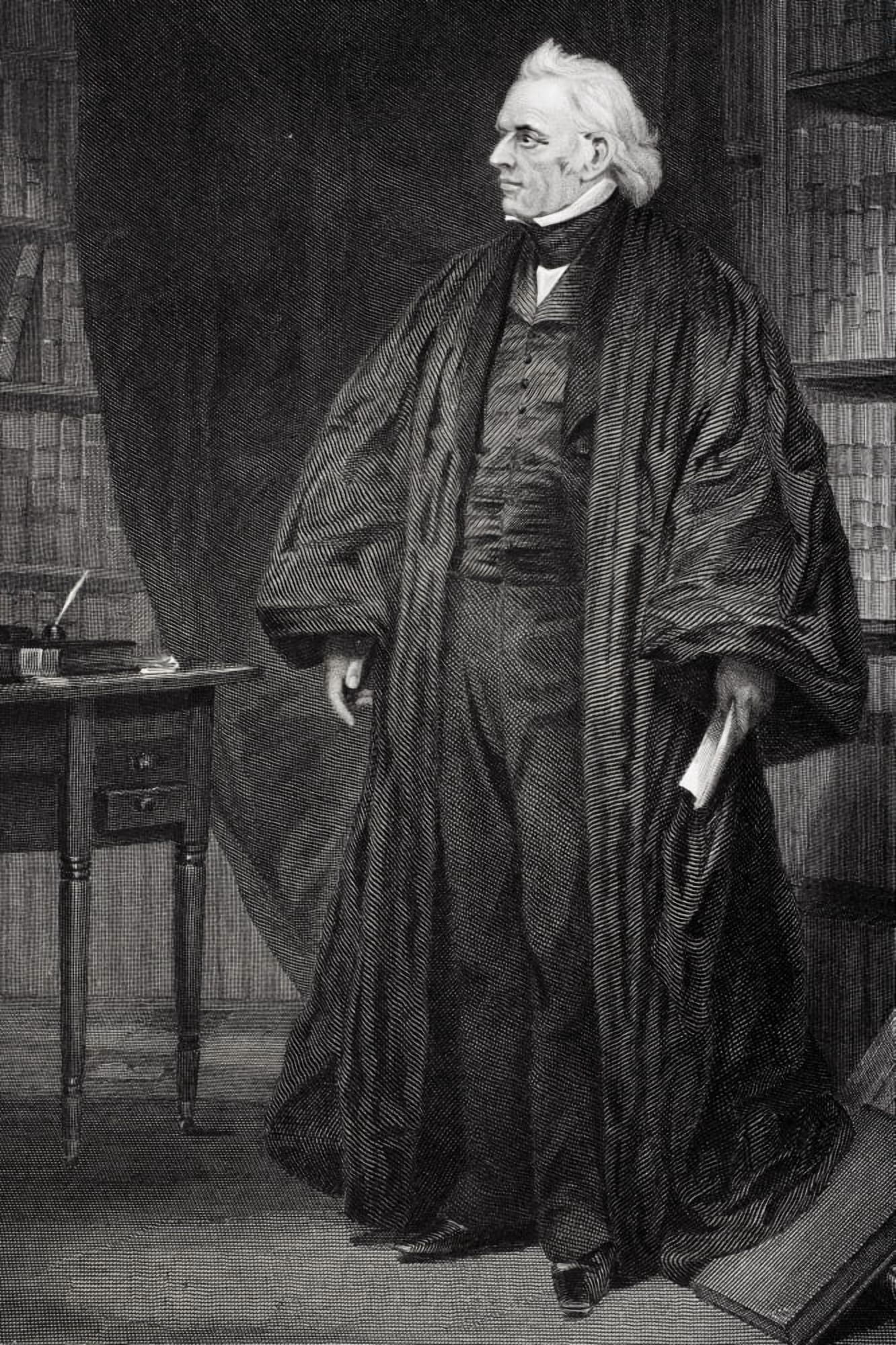 Joseph Story 1779 - 1845 American Jurist And Member Of Supreme Court From Painting By Alonzo Chappel Canvas Art - Ken Welsh Design Pics (22 x 34)