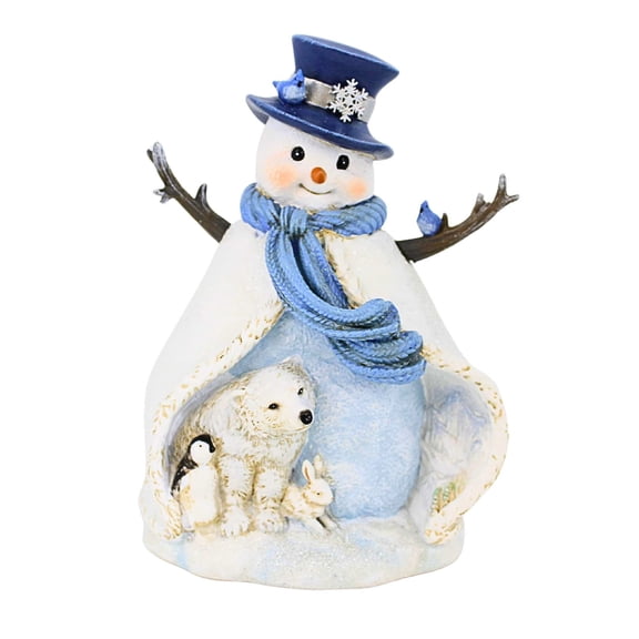 Joseph Studio 7.50In Snowman Arctic Figurine, Polyresin, Snowman Bear Rabbit 633511