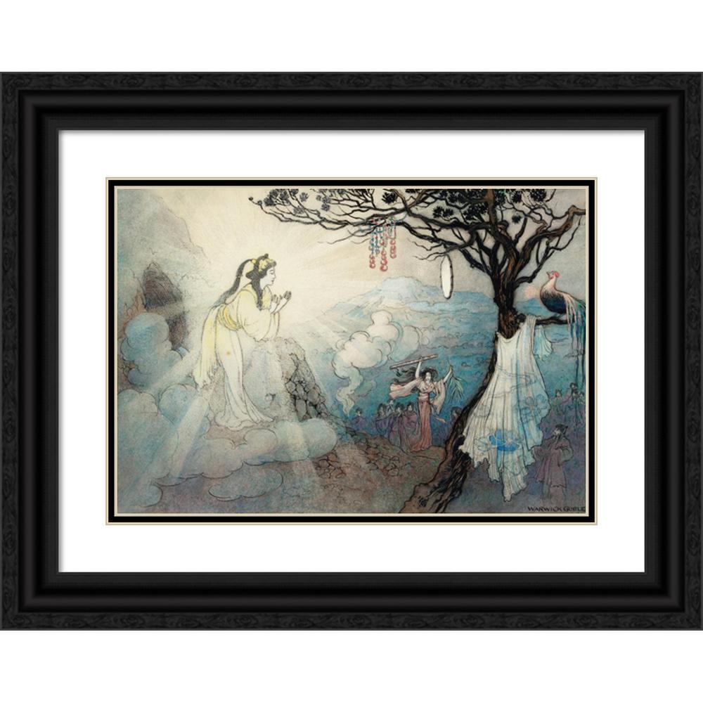 Joseph Vogel 18x14 Black Ornate Wood Framed Double Matted Museum