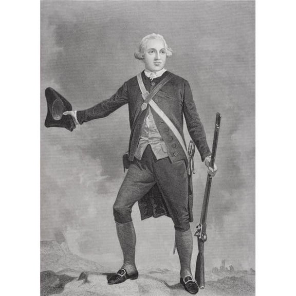 Joseph Warren 1741 - 1775 American Doctor & Soldier Killed At Battle of Bunker Poster Print - Large - 24 x 34