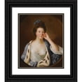 thumbnail image 1 of Joseph Wright of Derby 20x23 Black Ornate Framed Double Matted Museum Art Print Titled: Portrait of Lucy Stafford, Later Mrs Wilkinson (B. 1738), 1 of 5