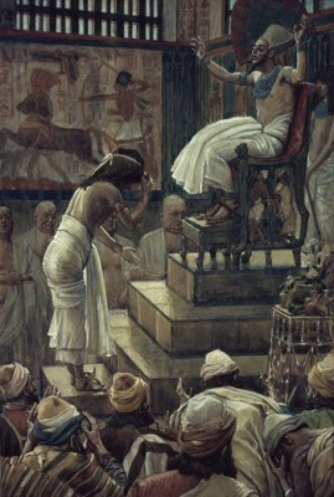 Joseph and his Brethren Welcomed by Pharaoh James J Tissot (1836-1902French) Jewish Museum New York Canvas Art - James Tissot (18 x 24)