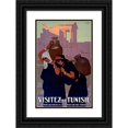 thumbnail image 1 of Joseph de La Nézière 17x24 Black Ornate Framed Double Matted Museum Art Print Titled: Dougga. Visit Tunisia (1929), 1 of 5